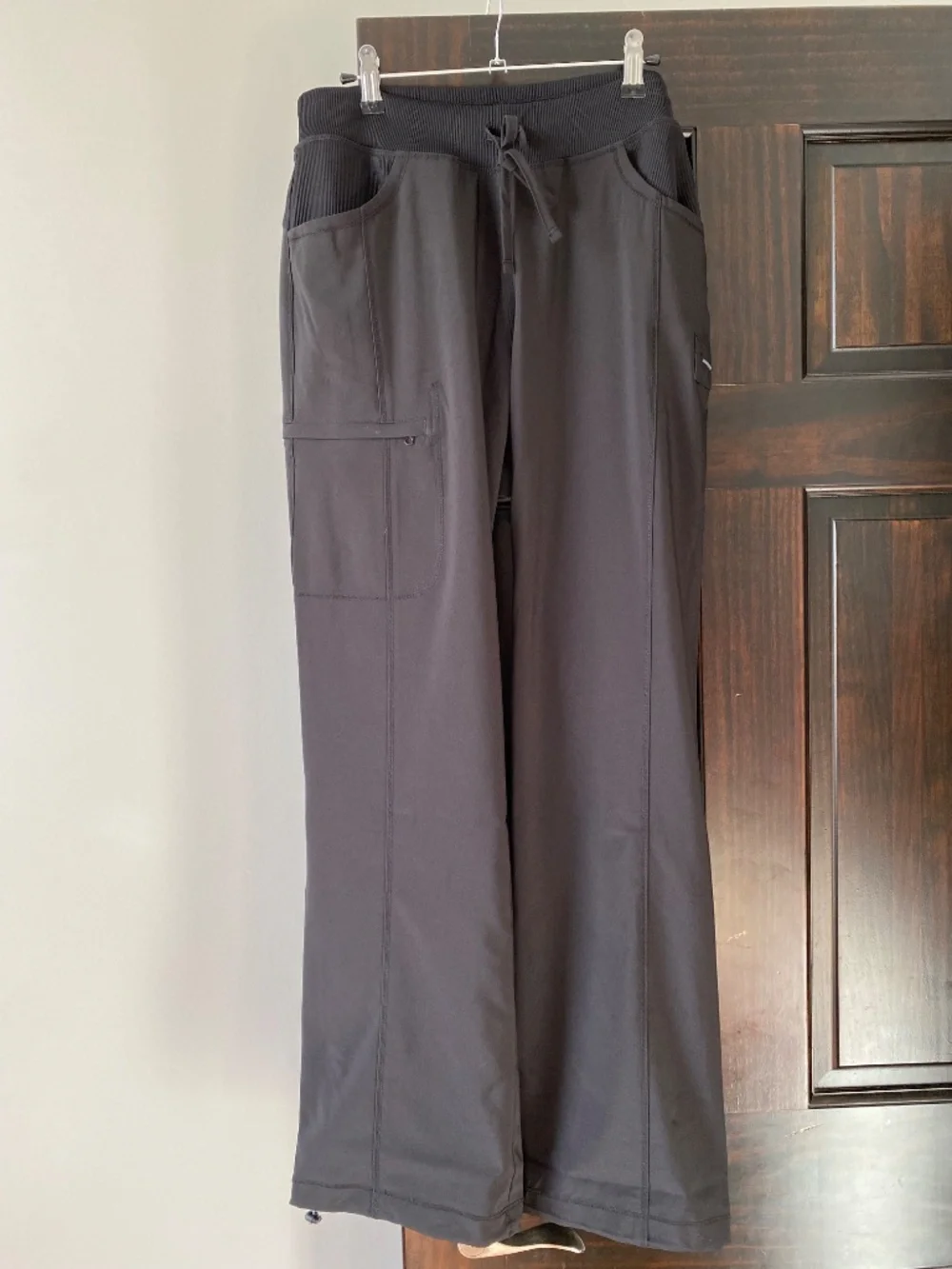 Infinity Scrub Pants Women’s M Black Stretch Drawstring Medical Uniform - Picture 3 of 11